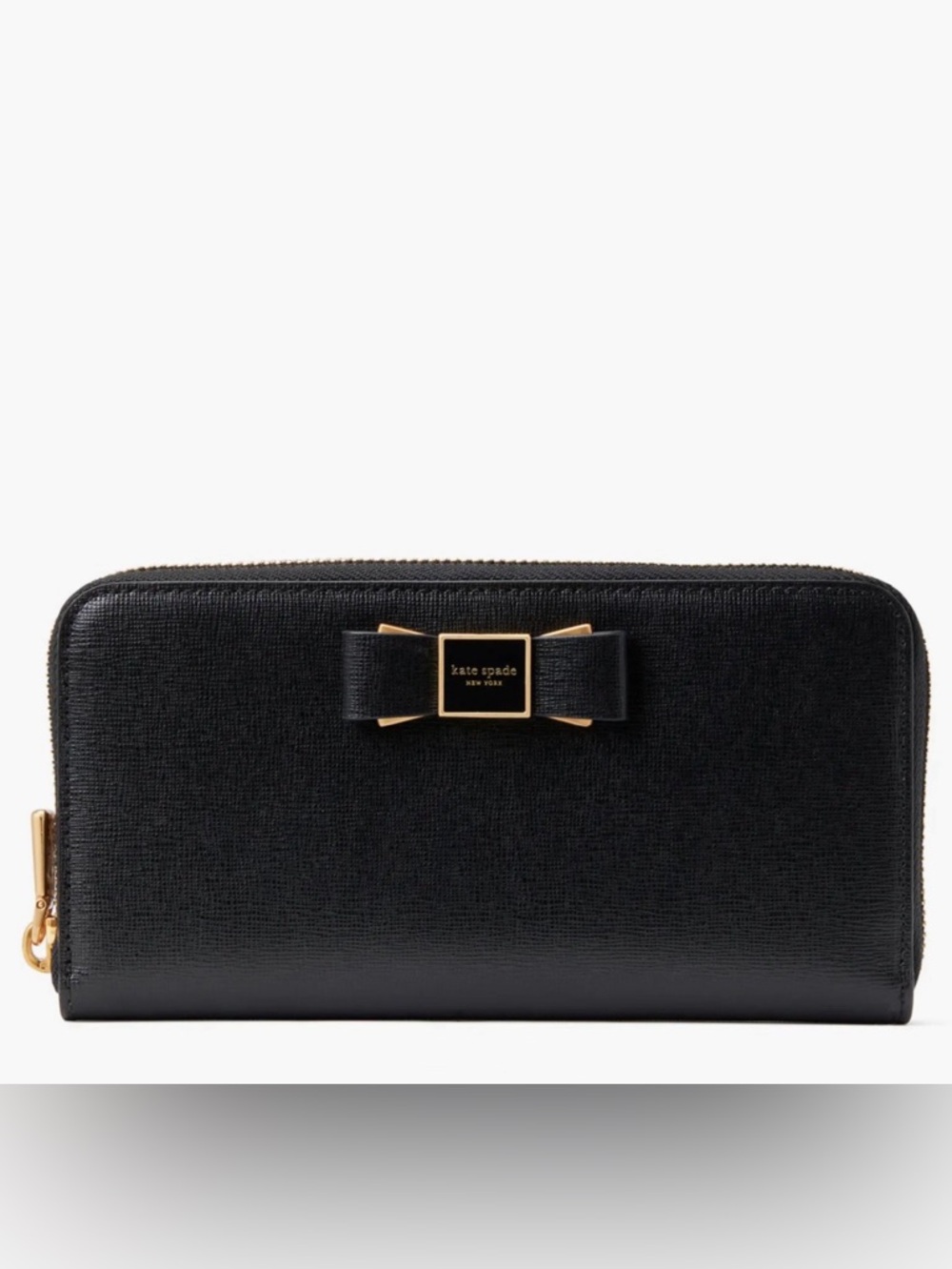 Kate Spade New York Morgan Embellished Bow Saffiano Leather Wallet
